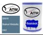 Preview: BMW, Baikal Metallic, 042: 500ml Lackdose, von ATW Autoteile West.